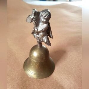 Vintage Brass Hand Dinner Bell